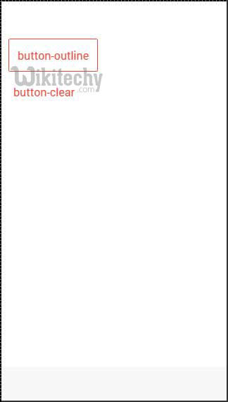  button outline clear in ionic